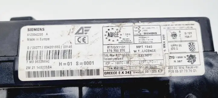 Seat Alhambra (Mk1) (2000 - 2010) 7M3962258AC Блок предохранителей — фото 7