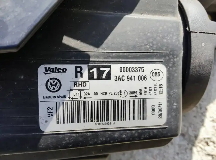 Volkswagen PASSAT B7 (2011 - 2014) 3AC941006 Передняя фара — фото 6