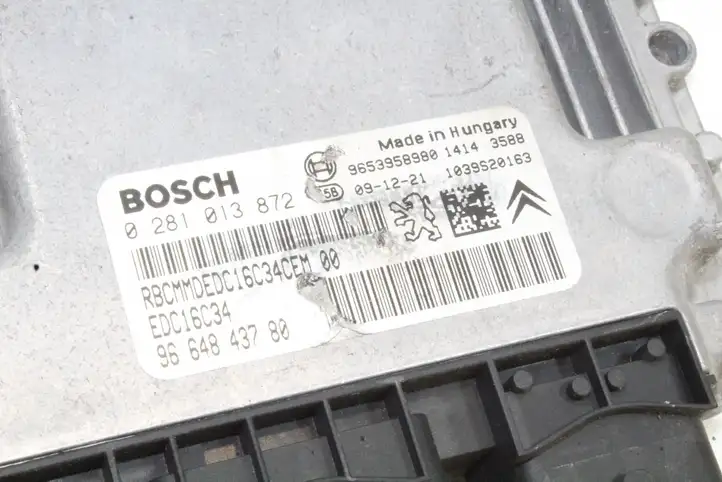 Peugeot 308 (2007 - 2013) 9664843780 Блок управления двигателем (ЭБУ) — фото 4
