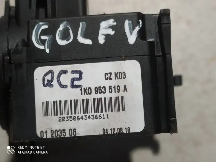 Volkswagen Golf V (2003 - 2009) 1K0953519A Переключатель стеклоочистителей — фото 2
