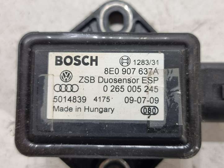 Audi A8 (2005 - 2007)  8E0907637A Датчик ESP (системы стабильности) (датчик курсовой устойчивости))