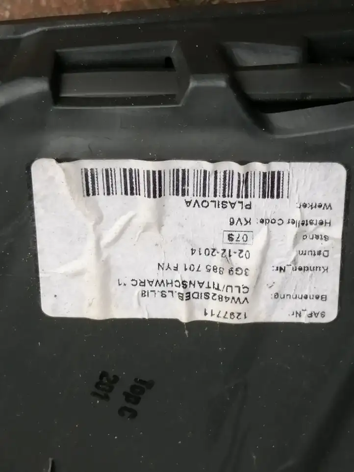 Volkswagen PASSAT B8 (2015 - ) 3g9985701 Верхняя боковая отделка заднего сиденья — фото 2