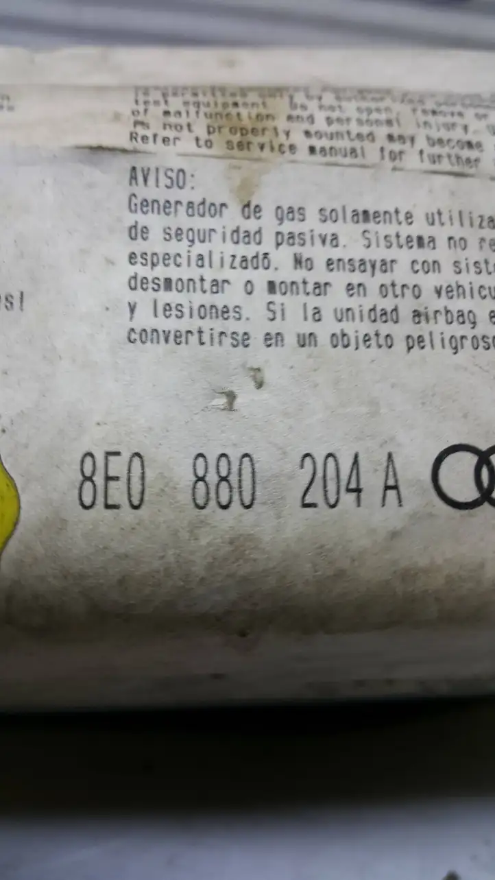 Audi A4 S4 B7 8E 8H (2004 - 2009) 8E0880204A Подушка безопасности пассажира — фото 2