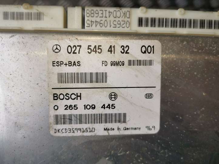Mercedes-Benz A W168 (1997 - 2004)  0275454132 Датчик ESP (системы стабильности) (датчик курсовой устойчивости))