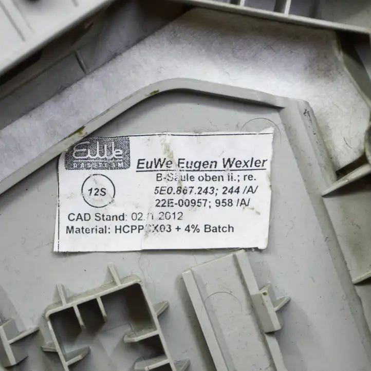 Skoda Octavia Mk3 (5E) (2013 - 2019) 5E0867243A Нижняя обшивка стойки B — фото 6