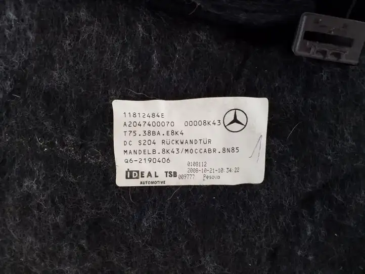 Mercedes-Benz C W204 (2007 - 2014) A2047400070 Обшивка багажника — фото 4