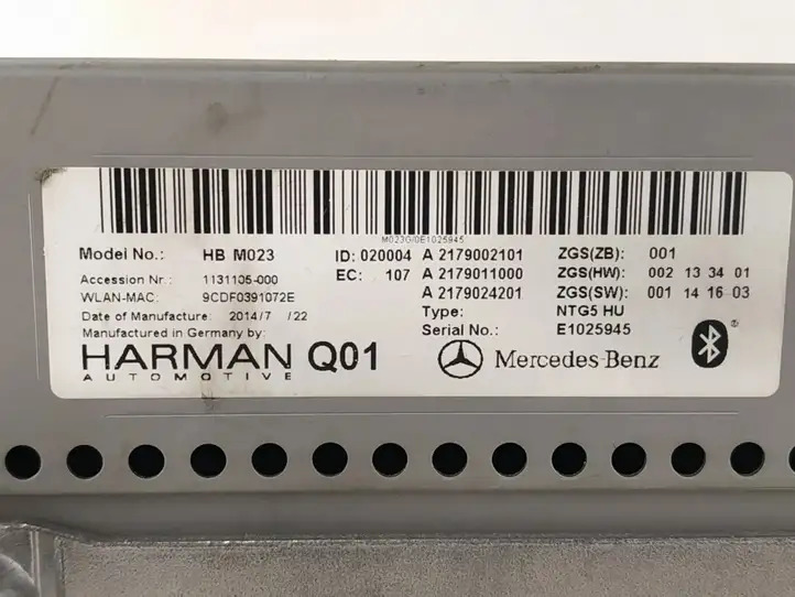 Mercedes-Benz S W222 (2013 - ) Магнитола / мультимедийная система — фото 5