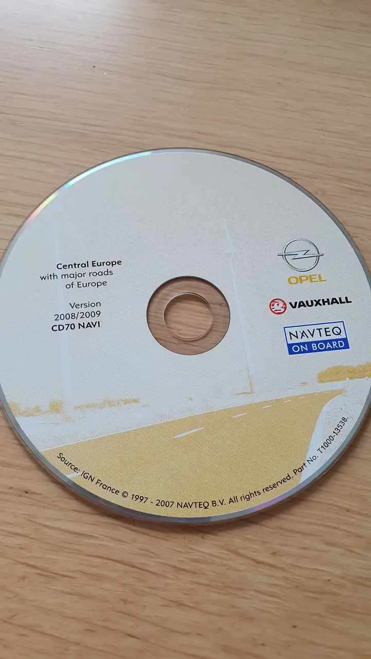 Opel Signum (2002 - 2008) T100013538 Навигационные карты CD/DVD — фото 1