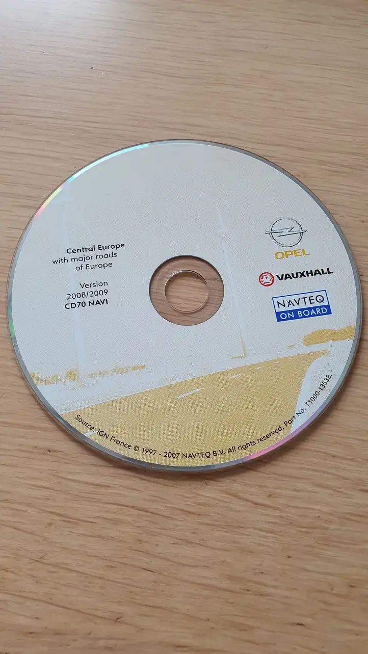 Opel Signum (2002 - 2008) T100013538 Навигационные карты CD/DVD — фото 2