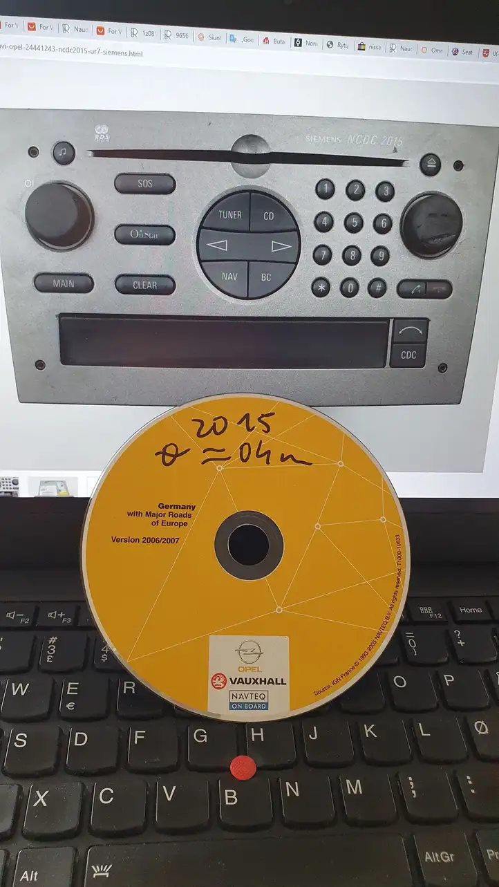 Opel Vectra C (2002 - 2005) T100010533 Навигационные карты CD/DVD — фото 1