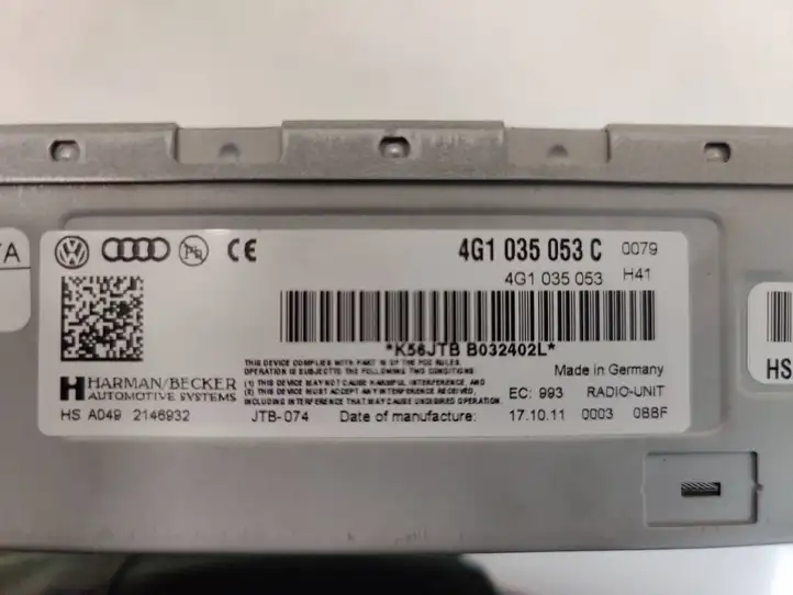 Audi A6 C7 (2011 - 2014) 4G1035053C Магнитола / мультимедийная система — фото 5