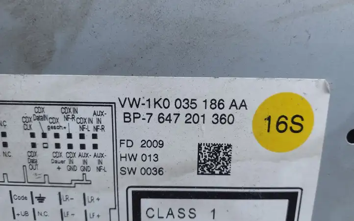 Volkswagen PASSAT B6 (2005 - 2010) 1K0035186AA Магнитола / мультимедийная система — фото 6
