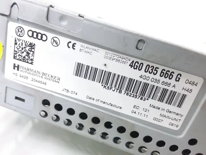 Audi A6 C7 (2011 - 2014) 4G0035666G Магнитола / мультимедийная система — фото 3