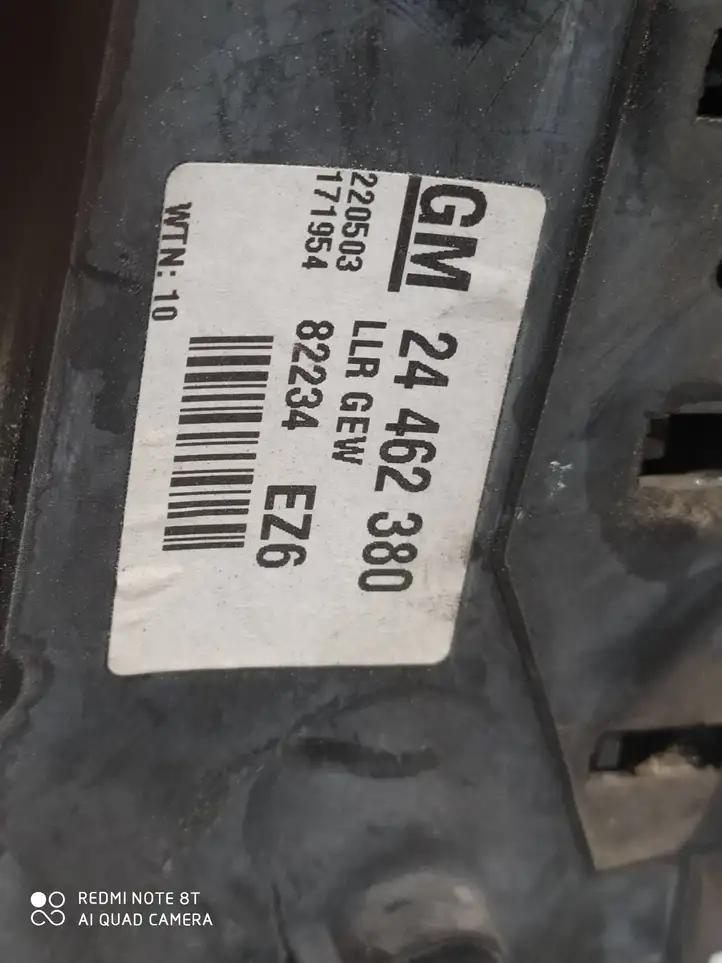 Opel Zafira B (2003 - 2006) 244 62380 Боковое зеркало с электроприводом — фото 2