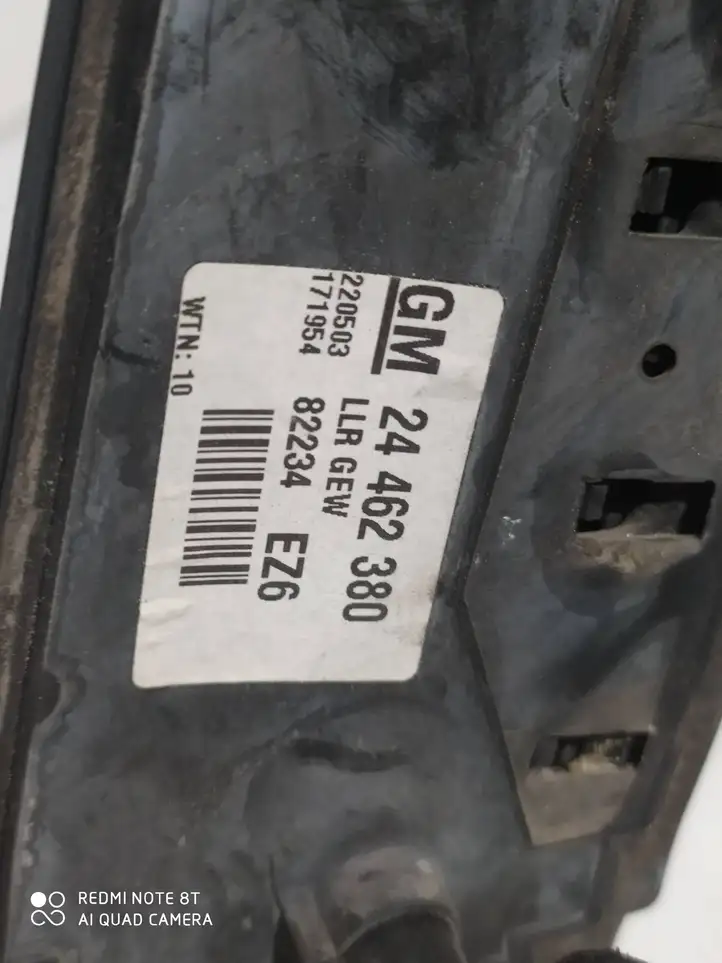 Opel Zafira B (2003 - 2006) 24462380 Боковое зеркало с электроприводом — фото 2