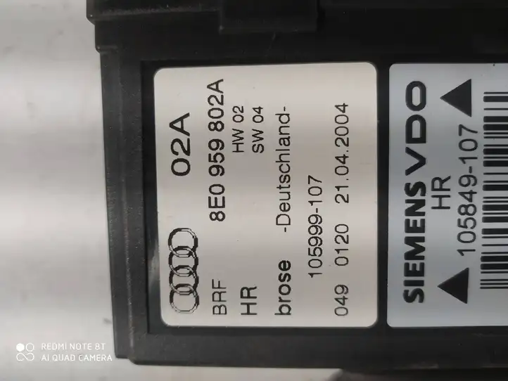 Audi A4 S4 B7 8E 8H (2004 - 2009) 8E0959802A Стеклоподъемник задней двери — фото 2