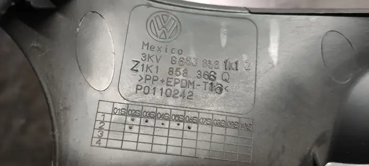 Volkswagen Golf V (2003 - 2009) 1K1858366Q Нижняя отделка панели приборов — фото 2
