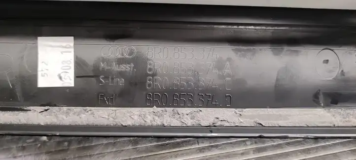 Audi Q5 SQ5 (2017 - ) 8R0853374 Наружная отделка переднего порога — фото 3