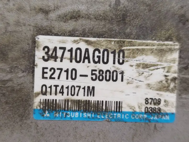 Subaru Outback (2007 - 2009) 34710AG010 Блок управления усилителем руля — фото 2