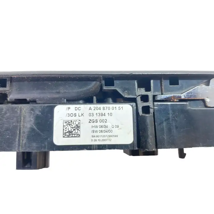 Mercedes-Benz C W204 (2007 - 2014) A2048700151 Блок кнопок стеклоподъемников — фото 11