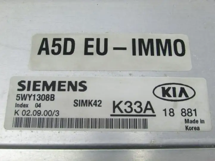 Kia Rio (1999 - 2002) SIEMENS5WY1308B Блок управления двигателем (ЭБУ) — фото 2
