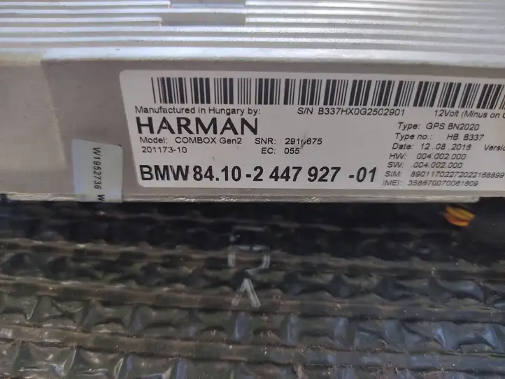 BMW X3 F25 (2010 - 2017) 2447927 Bluetooth модуль — фото 2