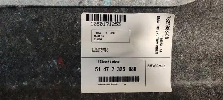 BMW 4 F32 F33 (2013 - 2017) 7325988 Прочая отделка багажника — фото 3