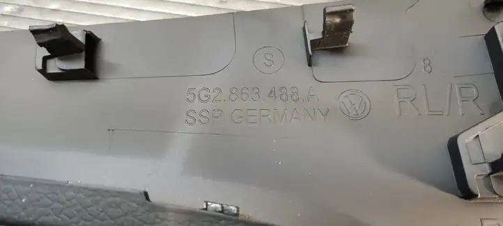 Volkswagen Golf VII (2013 - 2019) 5G2863488 Другая деталь консоли (туннеля) — фото 2
