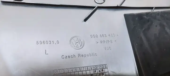 Volkswagen Golf VII (2013 - 2019) 5G2863483 Боковая отделка ногового пространства — фото 2