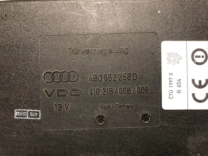 Audi A6 S6 C5 4B (2001 - 2004) 4B0962258D Модуль комфорта — фото 2