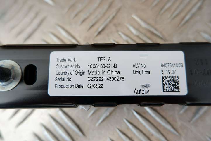 Tesla Model Y (2019 - )  1068130C1B Регулировочная планка ремня безопасности