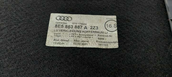 Audi A4 (2000 - 2006)  8E5863887A Боковая панель