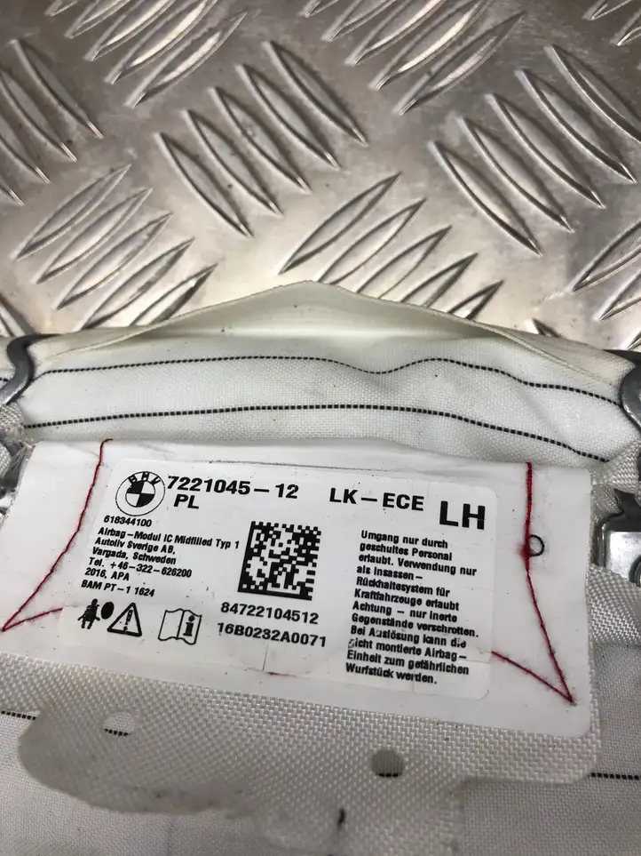 BMW 3 F30 F35 F31 (2012 - 2018) 7221045 Боковая подушка безопасности шторка — фото 2