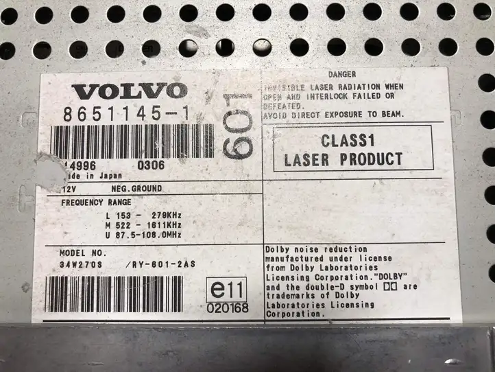 Volvo S80 (1998 - 2004) 86511451 Магнитола / мультимедийная система — фото 6