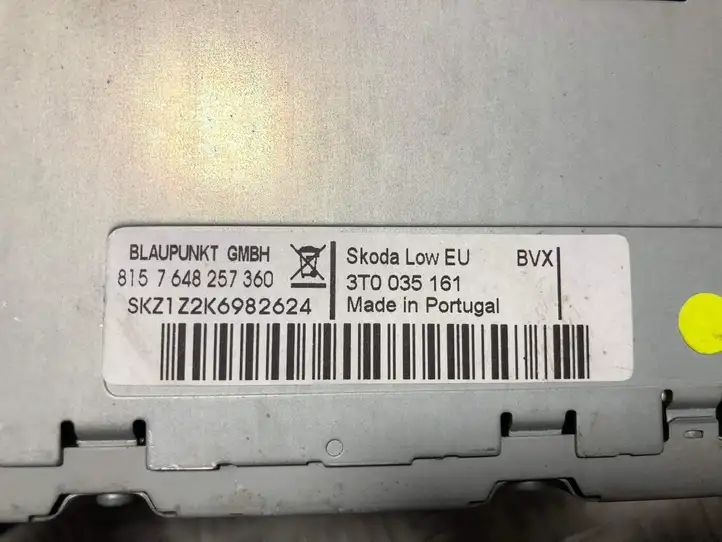 Skoda Superb B6 (3T) (2008 - 2015) 3T0035161 Магнитола / мультимедийная система — фото 2