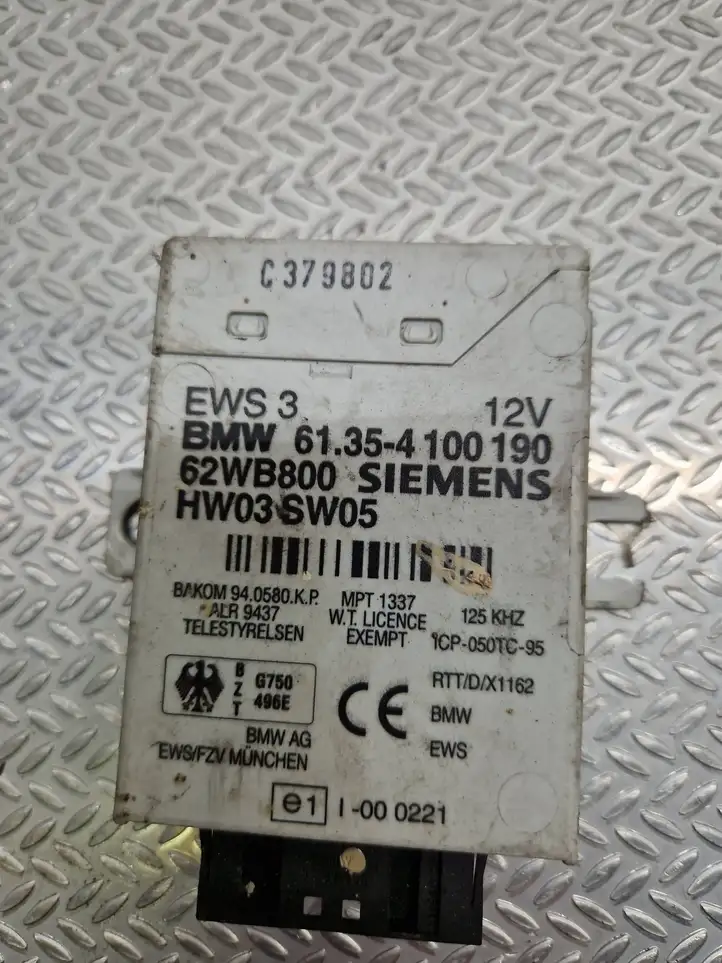 BMW 3 E46 (1998 - 2005) 61354100190 Блок иммобилайзера — фото 2