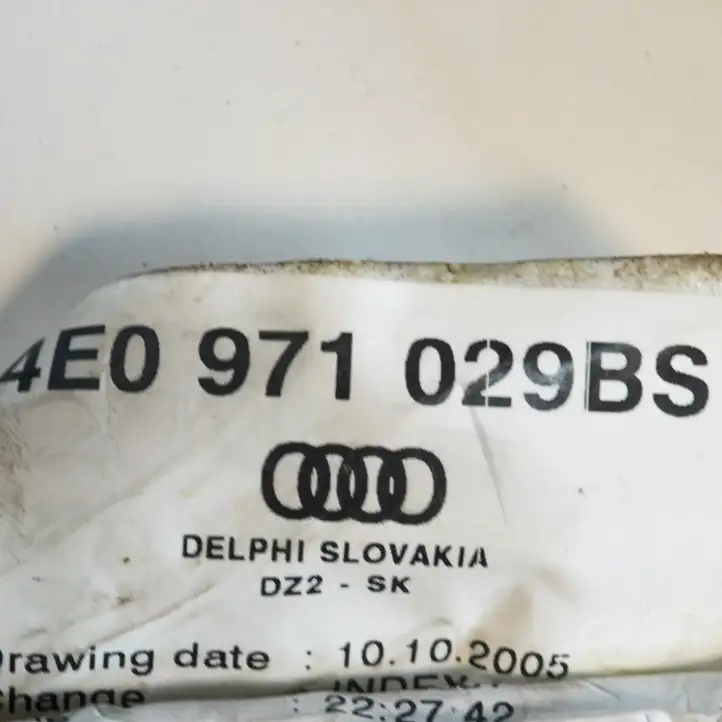Audi A8 S8 D3 4E (2005 - 2007) 4E0971029BS Проводка передней двери — фото 3