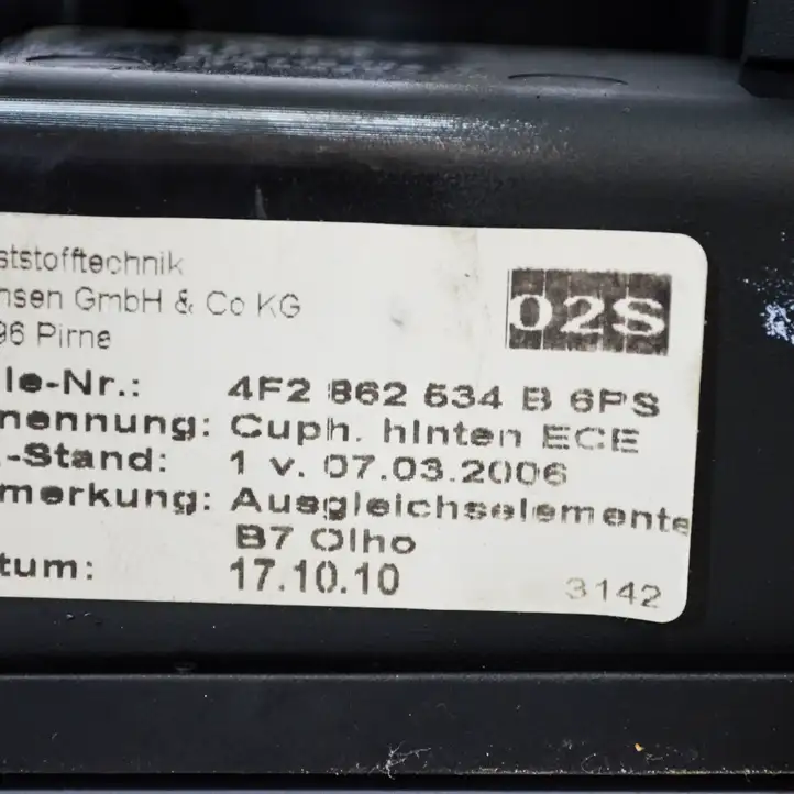 Audi A6 S6 C6 4F (2008 - 2011) 4F2862534B Передний подстаканник — фото 3