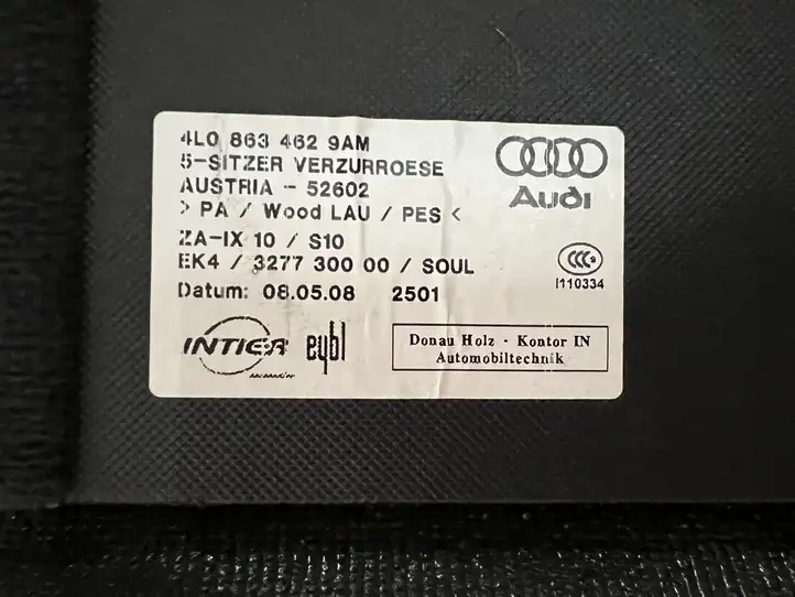 Audi Q7 4L (2005 - 2009) 4L08634629AM Пол багажника — фото 2