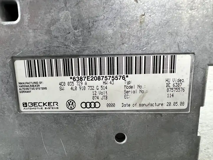 Audi Q7 4L (2005 - 2009) 6387E2087575576 Блок навигации GPS — фото 4