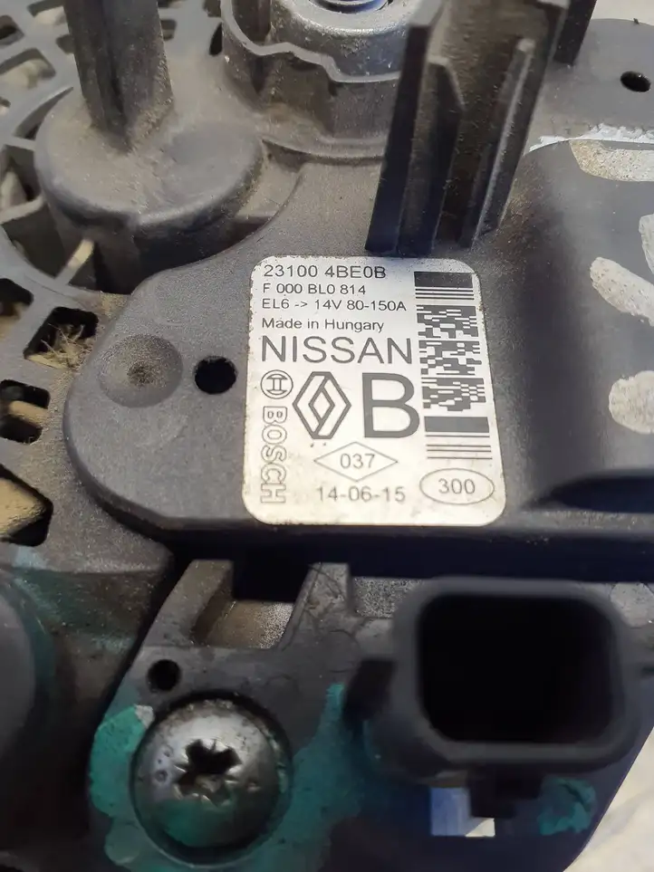 Nissan Qashqai (2013 - 2017) 231004BE0B Генератор — фото 2