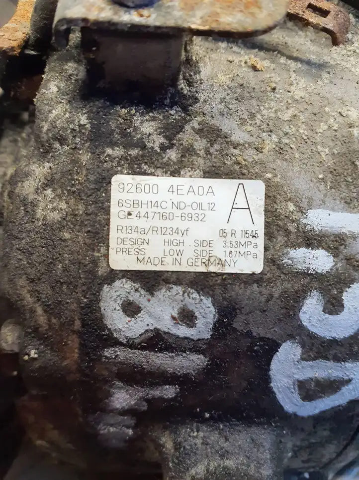 Nissan Qashqai (2013 - 2017) 926004EA0A Компрессор (насос) кондиционера воздуха — фото 5