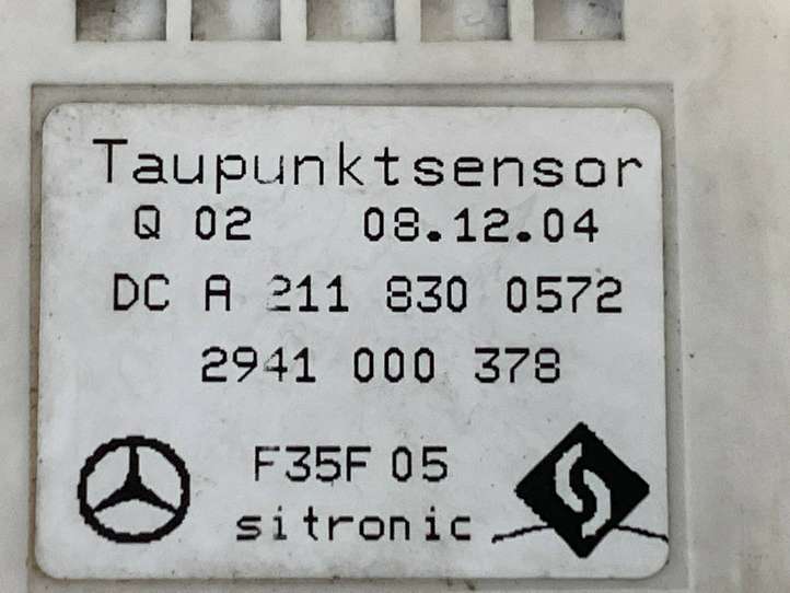 Mercedes-Benz E W211 (2002 - 2009)  A2118300572 Датчик температуры салона