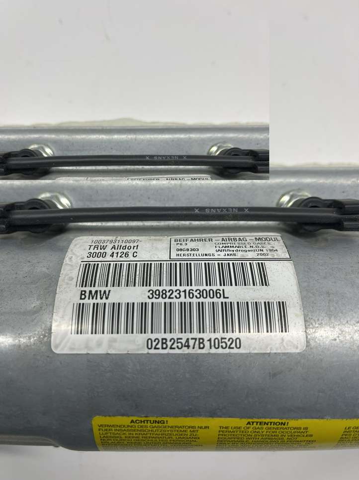 BMW 5 E39 (1996 - 2003)  39823163006L Подушка безопастности пассажира