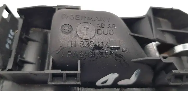 Volkswagen PASSAT B5.5 (2001 - 2005) 3B1837114 Внутренняя ручка двери — фото 3