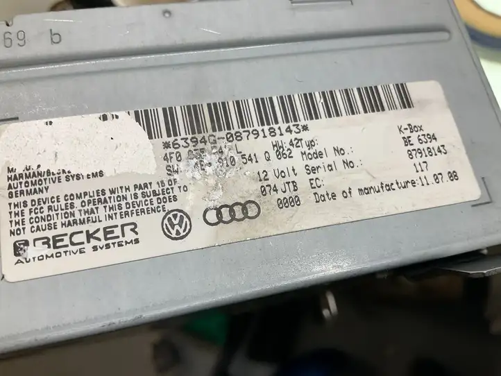 Audi A6 S6 C6 4F (2004 - 2008) 6394G087918143 Магнитола / мультимедийная система — фото 3