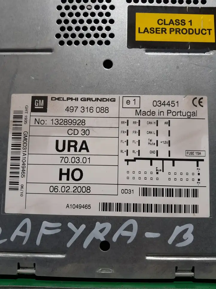 Opel Zafira B (2006 - 2008) 497316088 Магнитола / мультимедийная система — фото 4