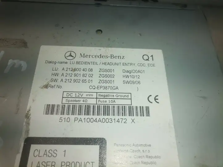 Mercedes-Benz E W212 (2009 - 2016) A2129004008 Магнитола / мультимедийная система — фото 2