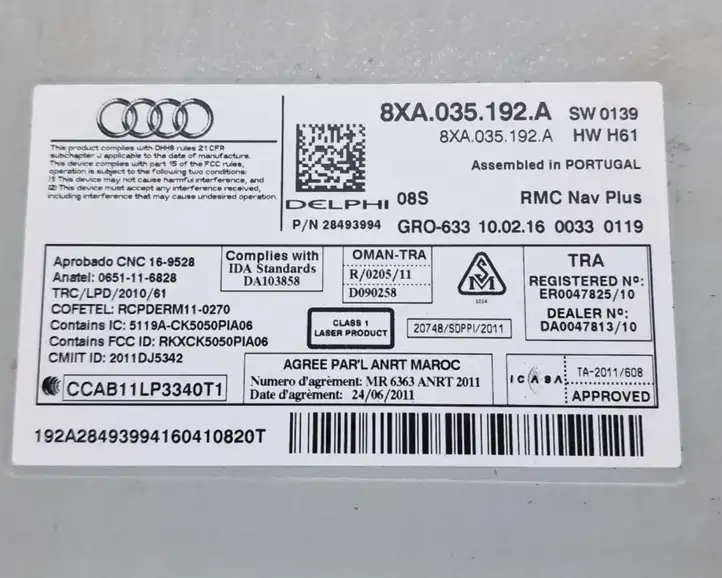 Audi A1 (2010 - 2014) 8XA035192A Магнитола / мультимедийная система — фото 6