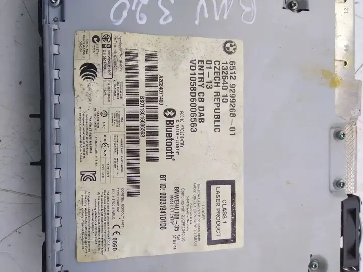 BMW 3 F30 F35 F31 (2012 - 2018) 651929926801 Магнитола / мультимедийная система — фото 3